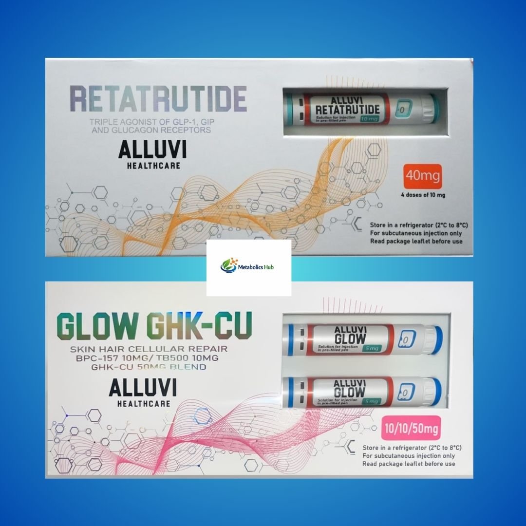 Alluvi Retatrutide 40mg & Glow GHK-Cu 70mg Bundle