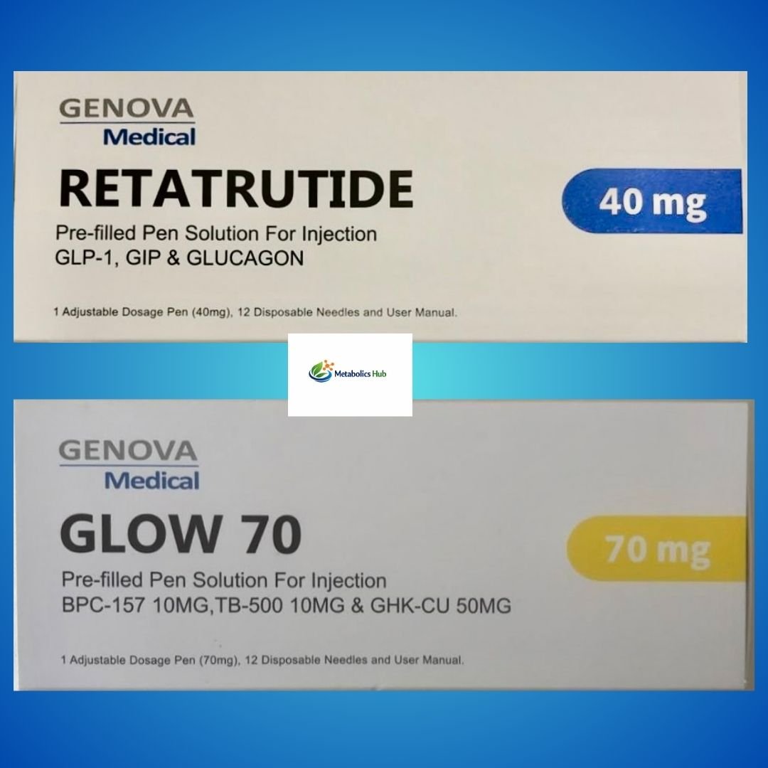 Genova Medical Retatrutide 40mg + GLOW 70mg Bundle