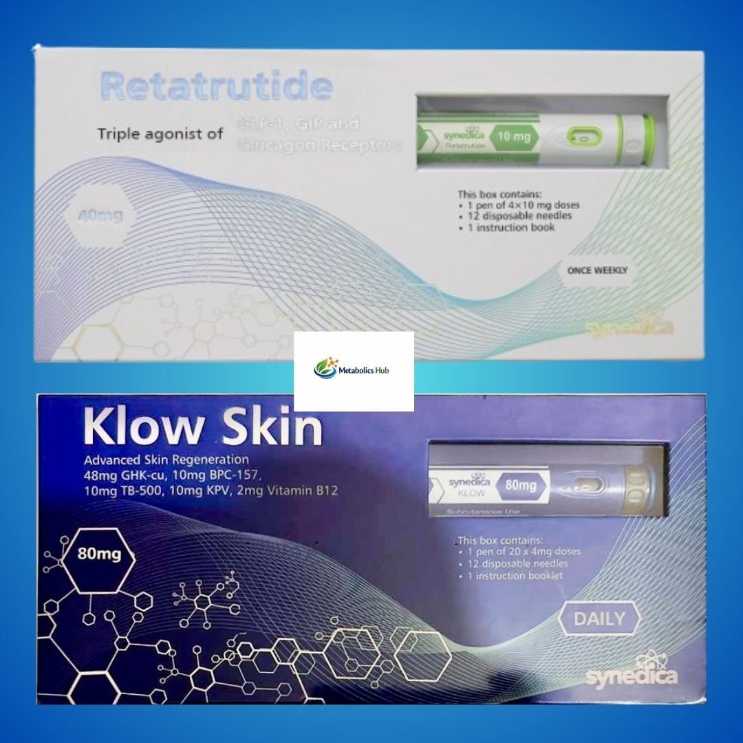 Synedica Retatrutide 40mg + KLOW Skin 80mg Bundle
